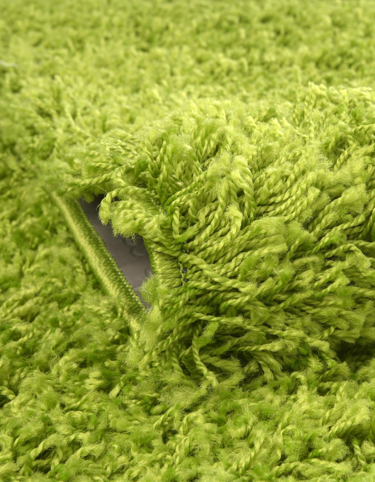 Rechteck Hochflorteppich Solid Shag in Grün von Hadorn™ - Lifestyle Image