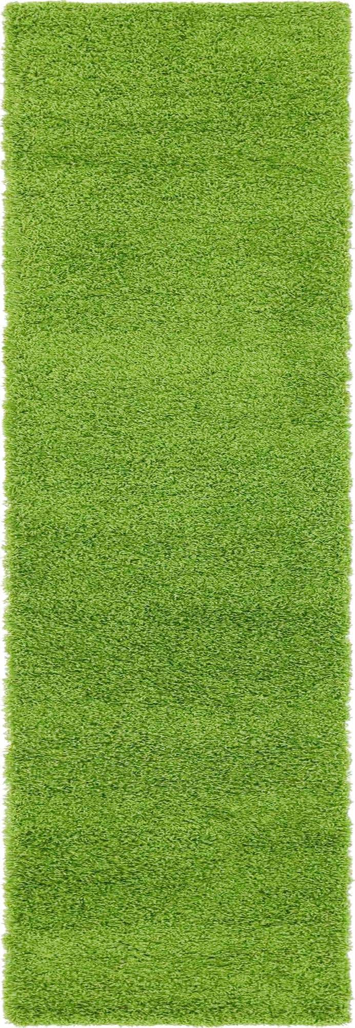 Läufer Hochflorteppich Solid Shag in Grün von Hadorn™ - Lifestyle Image