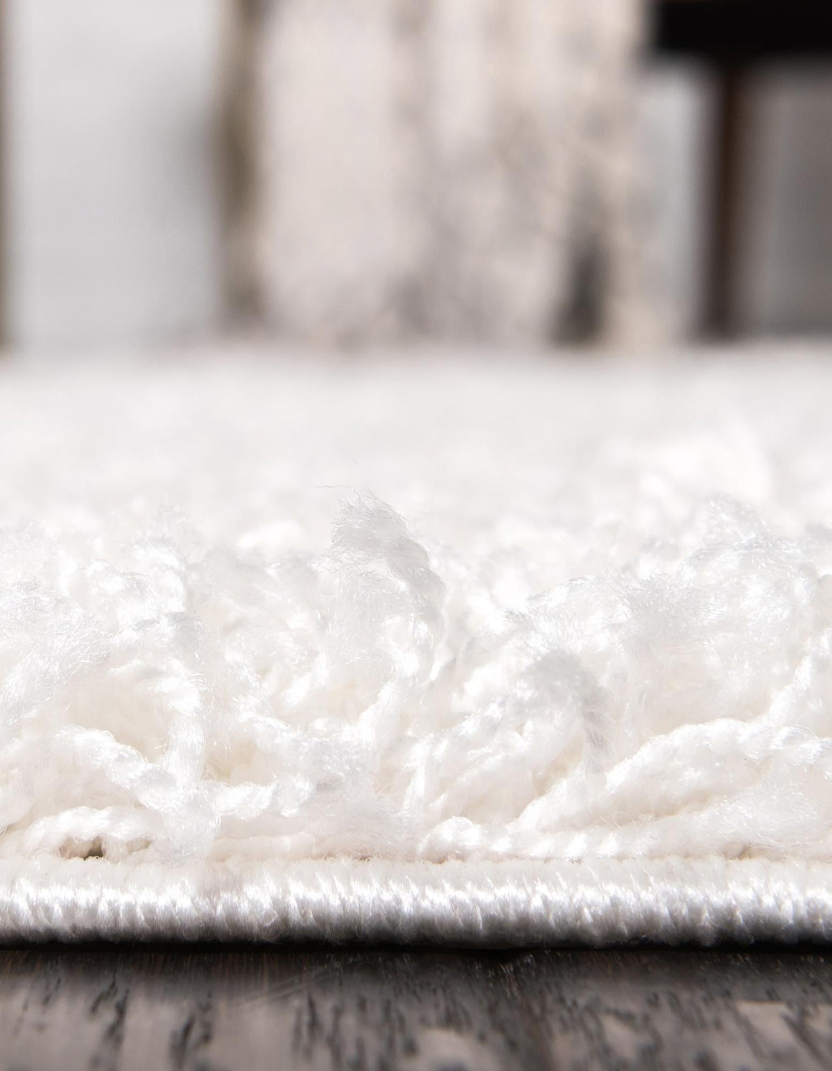 Rechteck Hochflorteppich Solid Shag in Weiss von Hadorn™ - Lifestyle Image