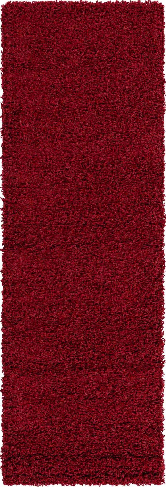 Läufer Hochflorteppich Solid Shag in Rot von Hadorn™ - Lifestyle Image