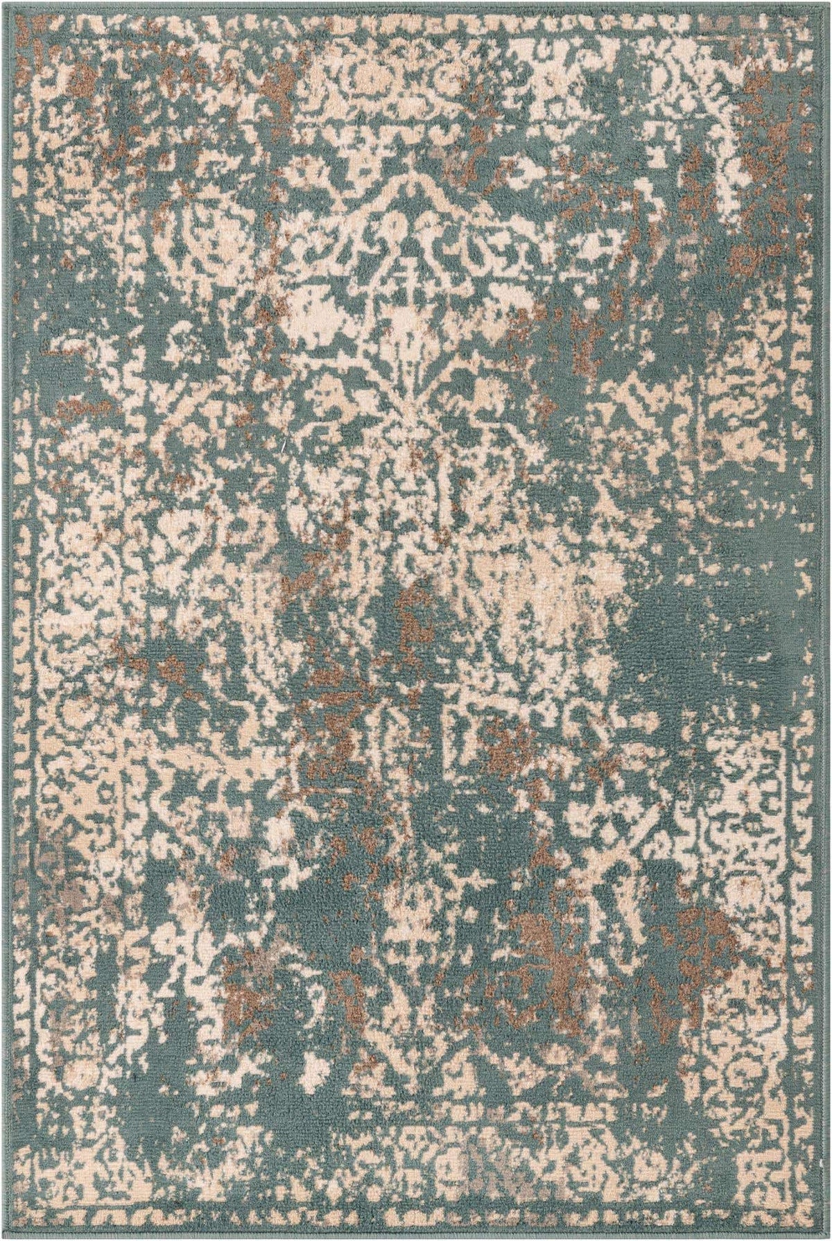 Rechteck Teppich Sahara in Grün von Hadorn™ - Lifestyle Image
