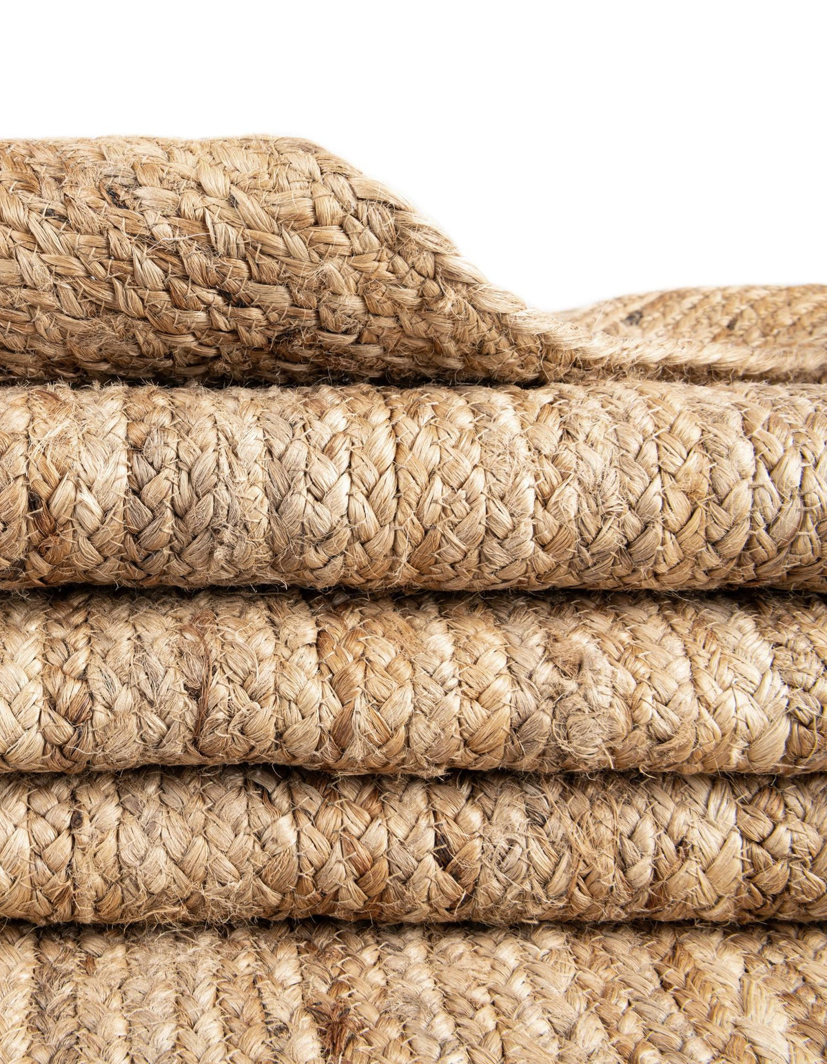 Rechteck Teppich Braided Jute in Natürlich von Hadorn™ - Lifestyle Image