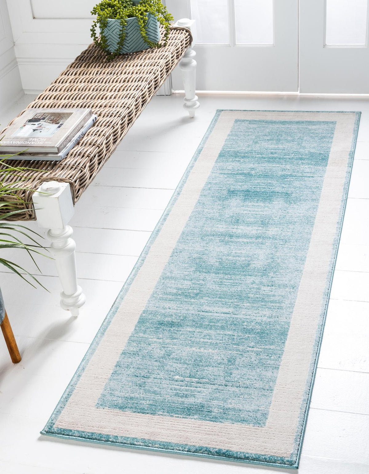 Läufer Teppich Bellevue in Türkis von Hadorn™ - Lifestyle Image