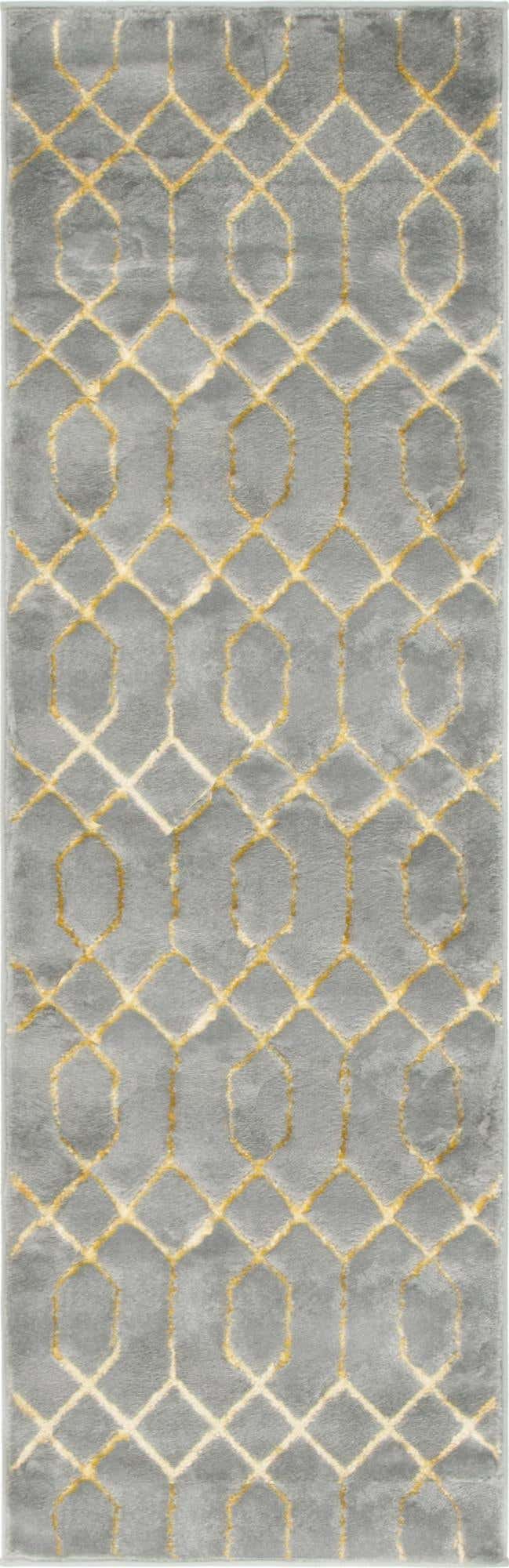 Läufer Teppich Marilyn Monroe™ Glam Trellis in Graues Gold von Hadorn™ - Lifestyle Image