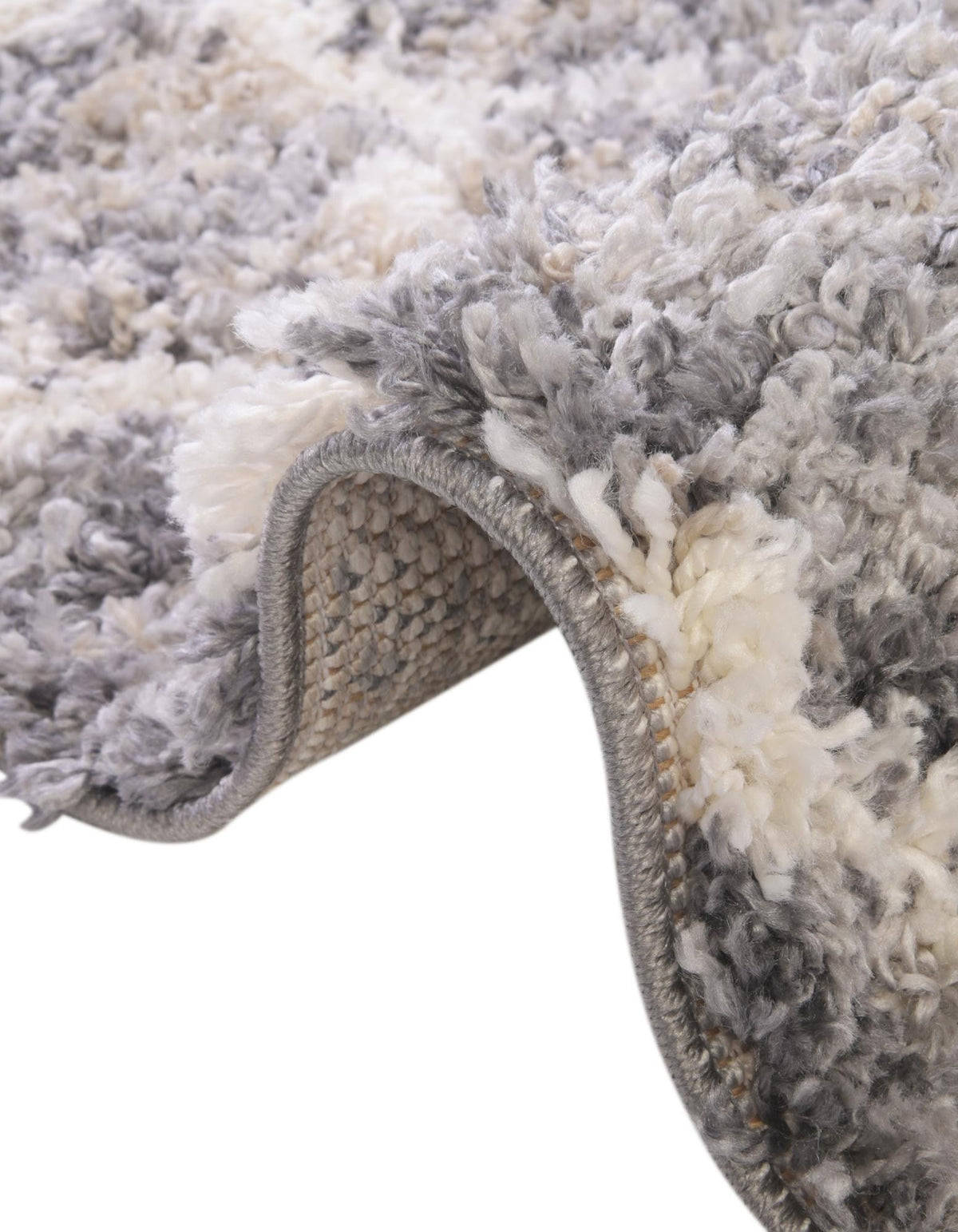 Rechteck Hochflorteppich Lagom Shag in Grau von Hadorn™ - Lifestyle Image