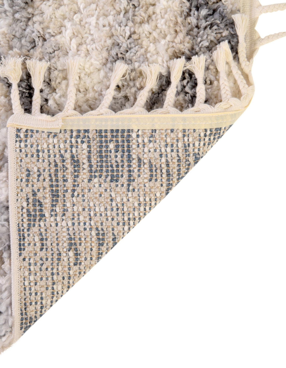 Quadratisch Hochflorteppich Lagom Shag in Beige von Hadorn™ - Lifestyle Image