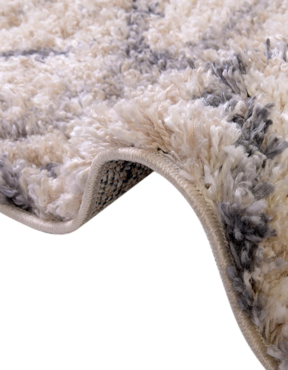 Quadratisch Hochflorteppich Lagom Shag in Beige von Hadorn™ - Lifestyle Image