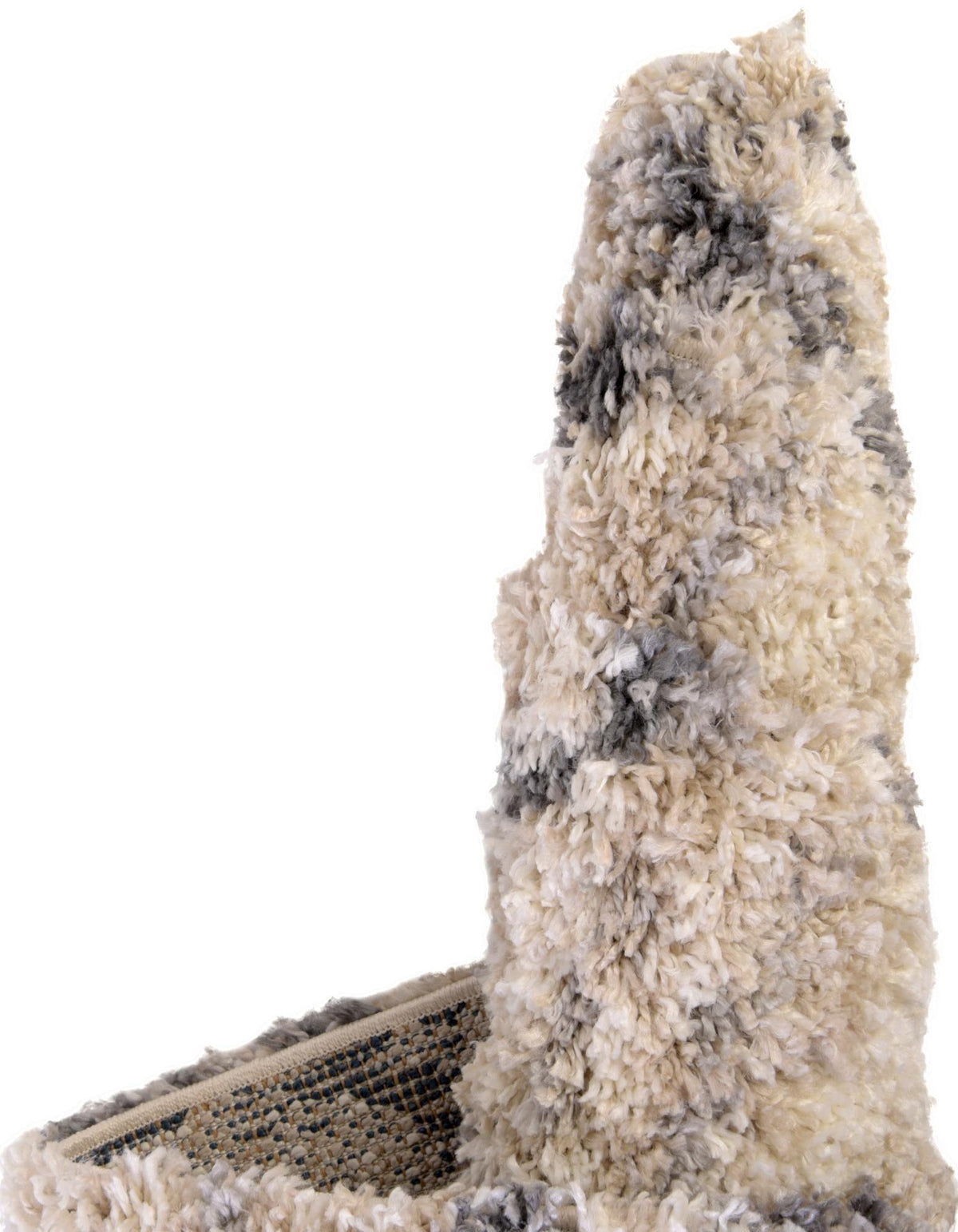 Quadratisch Hochflorteppich Lagom Shag in Beige von Hadorn™ - Lifestyle Image