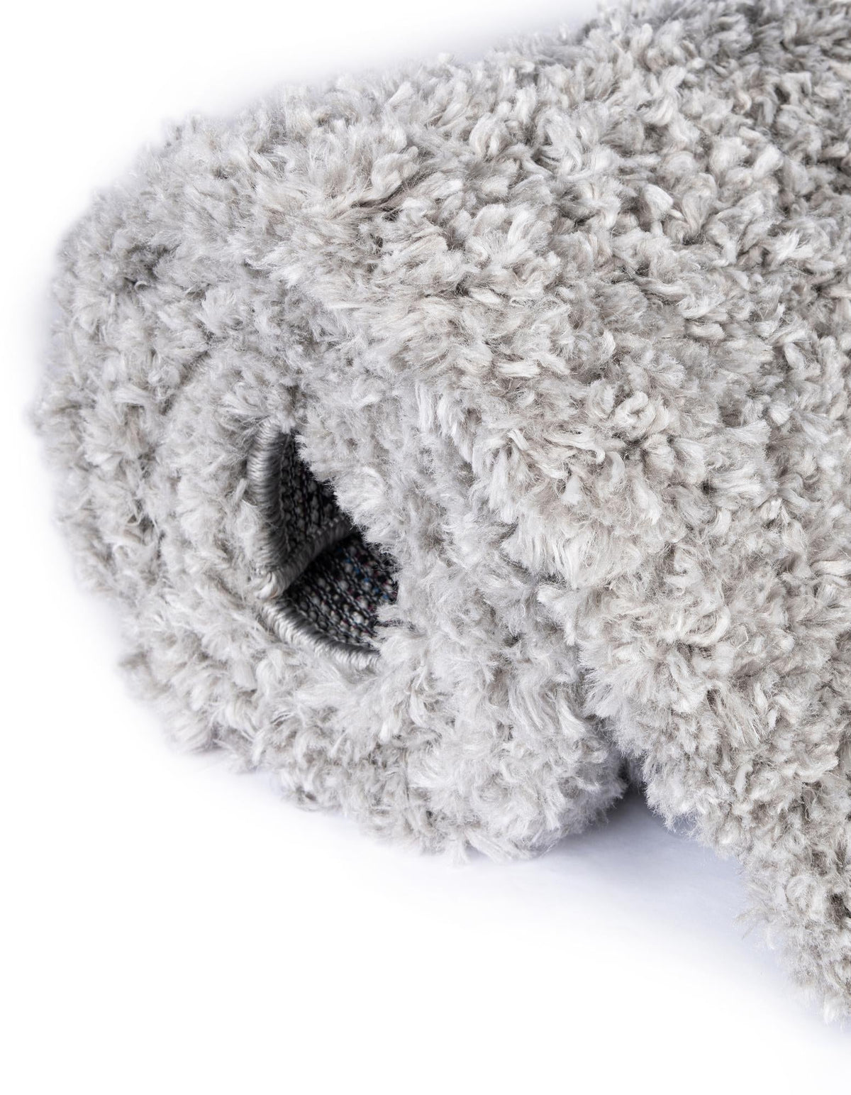 Rund Hochflorteppich Zermatt Shag in Grau von Hadorn™ - Lifestyle Image