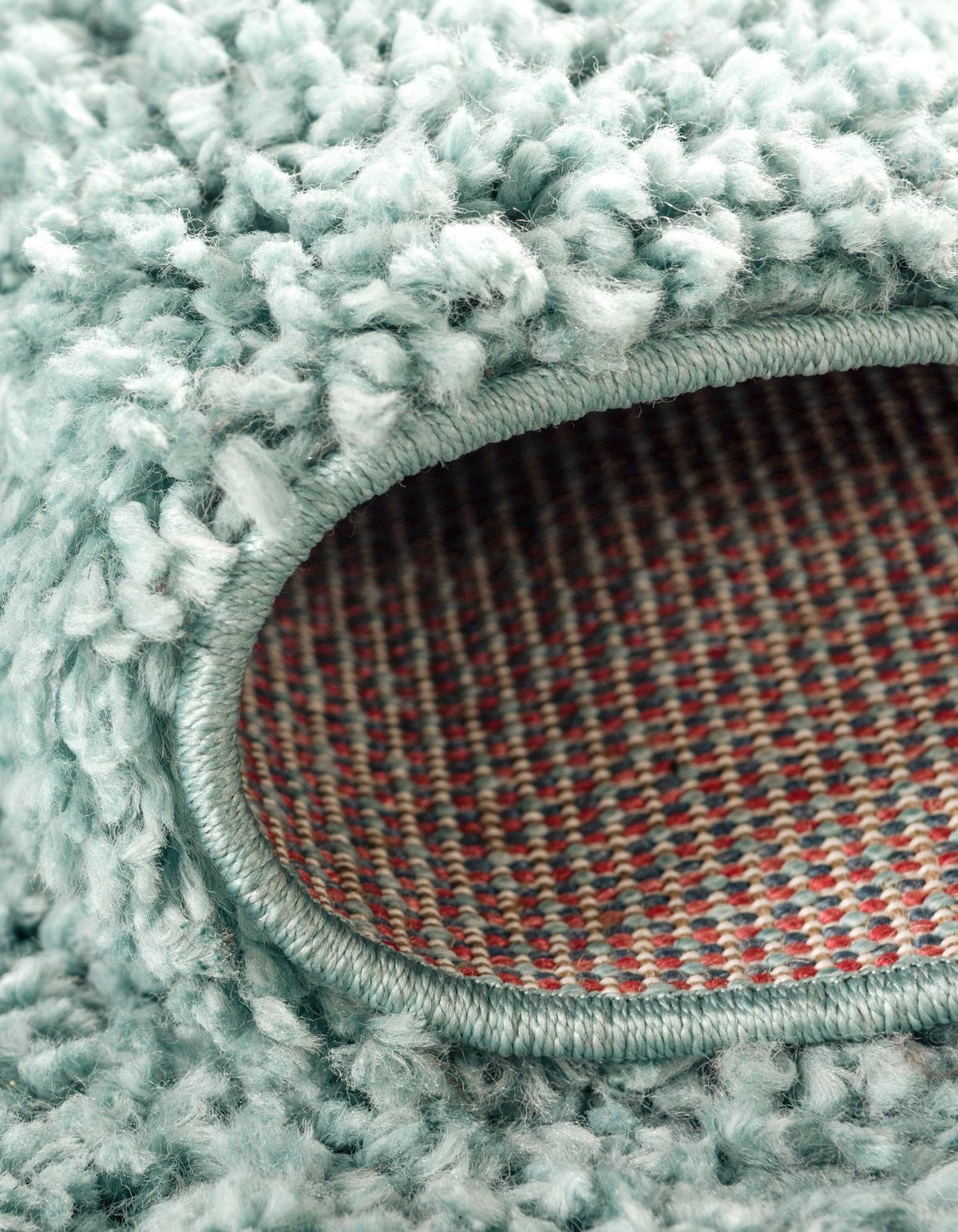 Rechteck Hochflorteppich Zermatt Shag in Aqua von Hadorn™ - Lifestyle Image