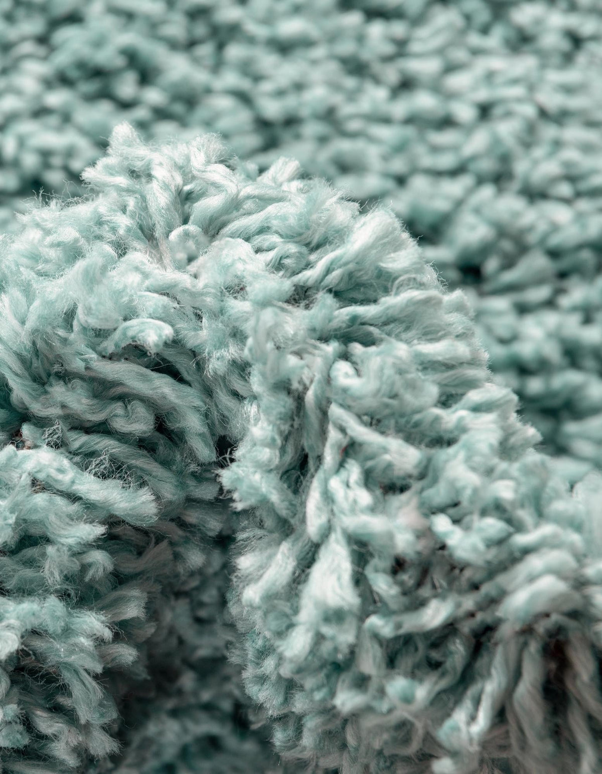 Rechteck Hochflorteppich Zermatt Shag in Aqua von Hadorn™ - Lifestyle Image