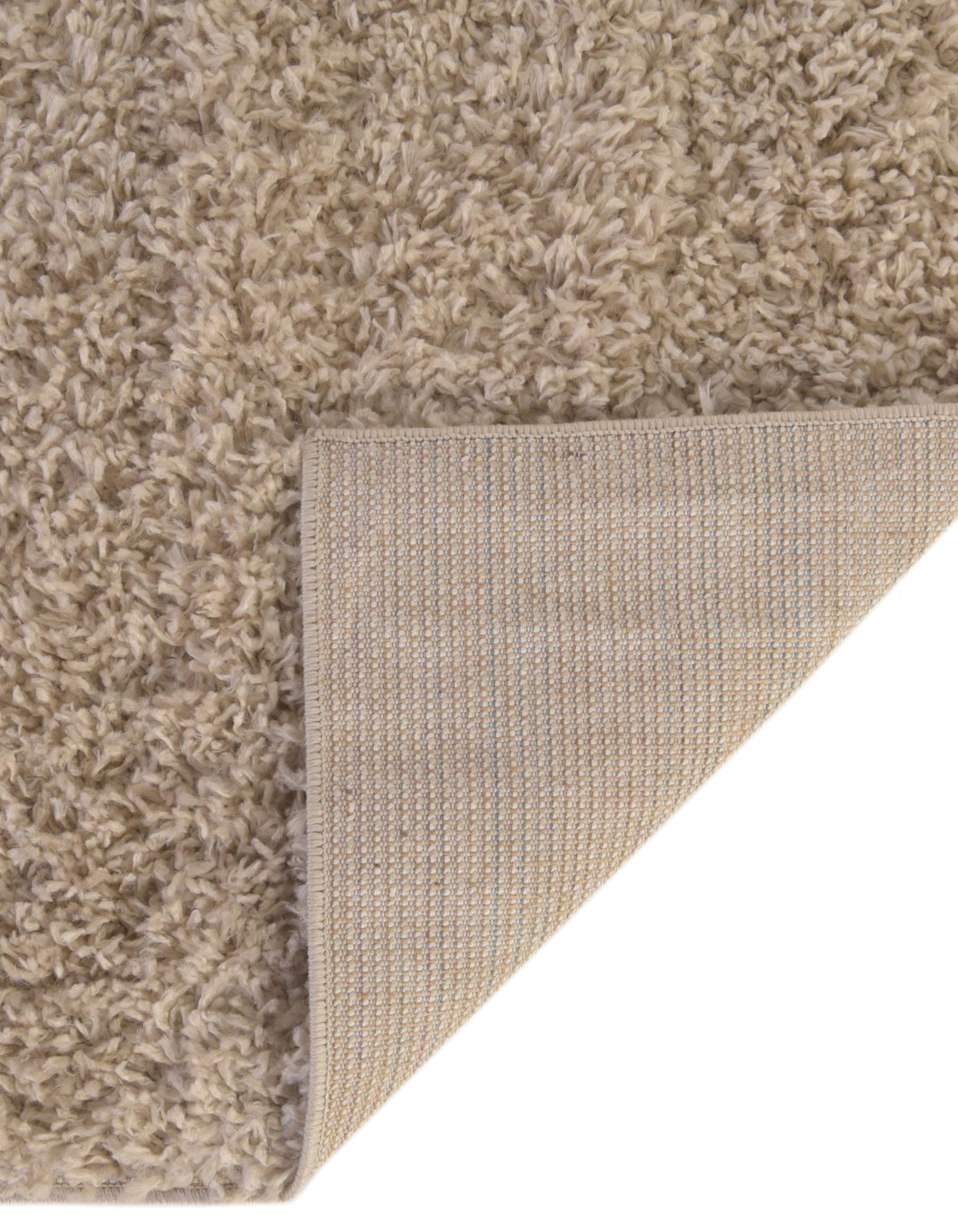 Quadratisch Hochflorteppich Zermatt Shag in Beige von Hadorn™ - Lifestyle Image