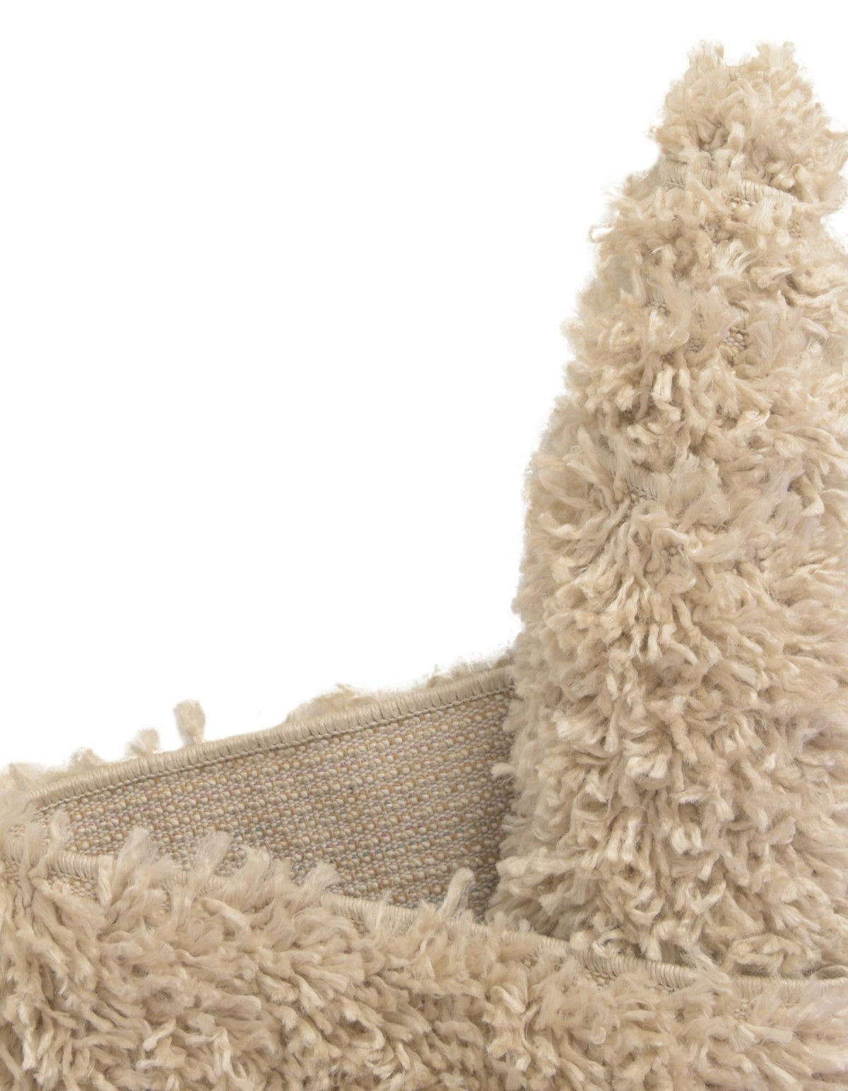 Quadratisch Hochflorteppich Zermatt Shag in Beige von Hadorn™ - Lifestyle Image