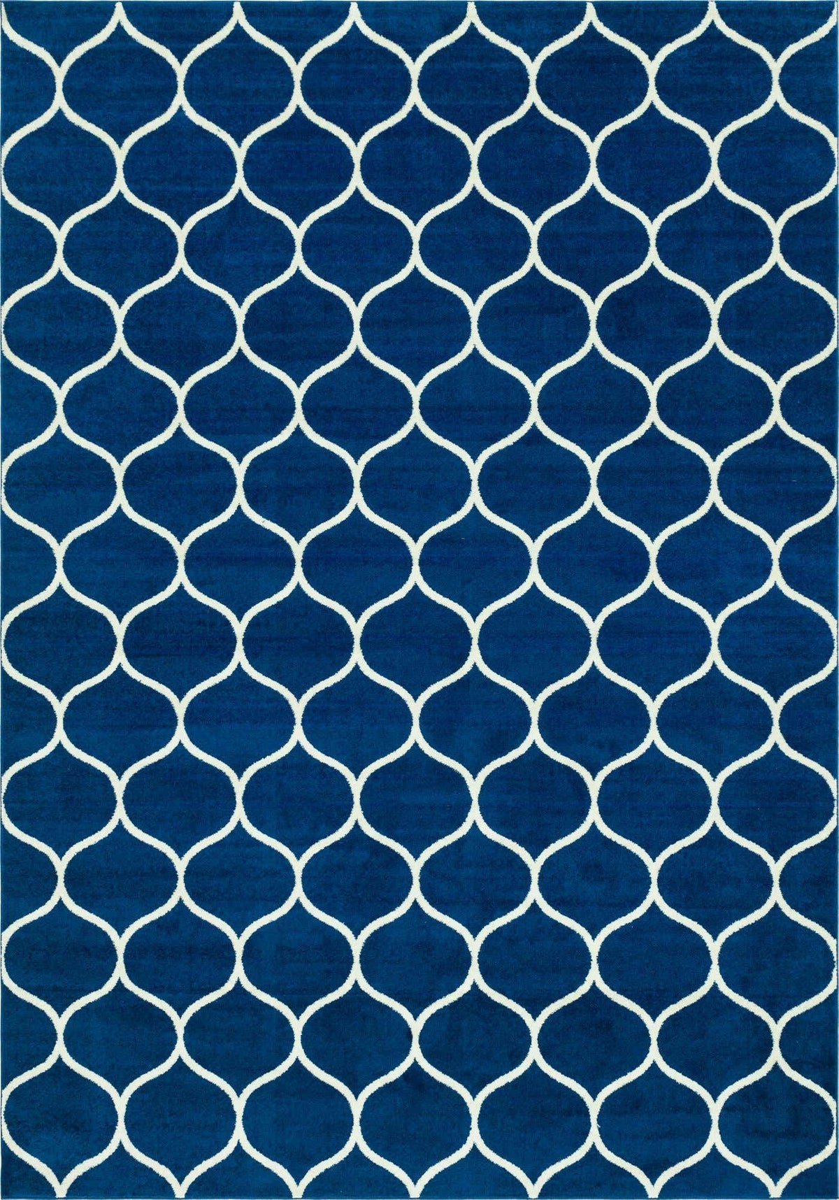 Rechteck Teppich Trellis Frieze in Marineblau von Hadorn™ - Lifestyle Image