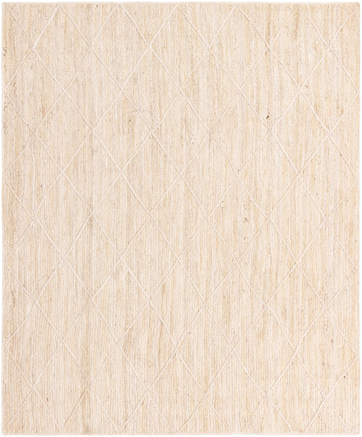 Rechteck Teppich Braided Jute in Beige von Hadorn™ - Lifestyle Image