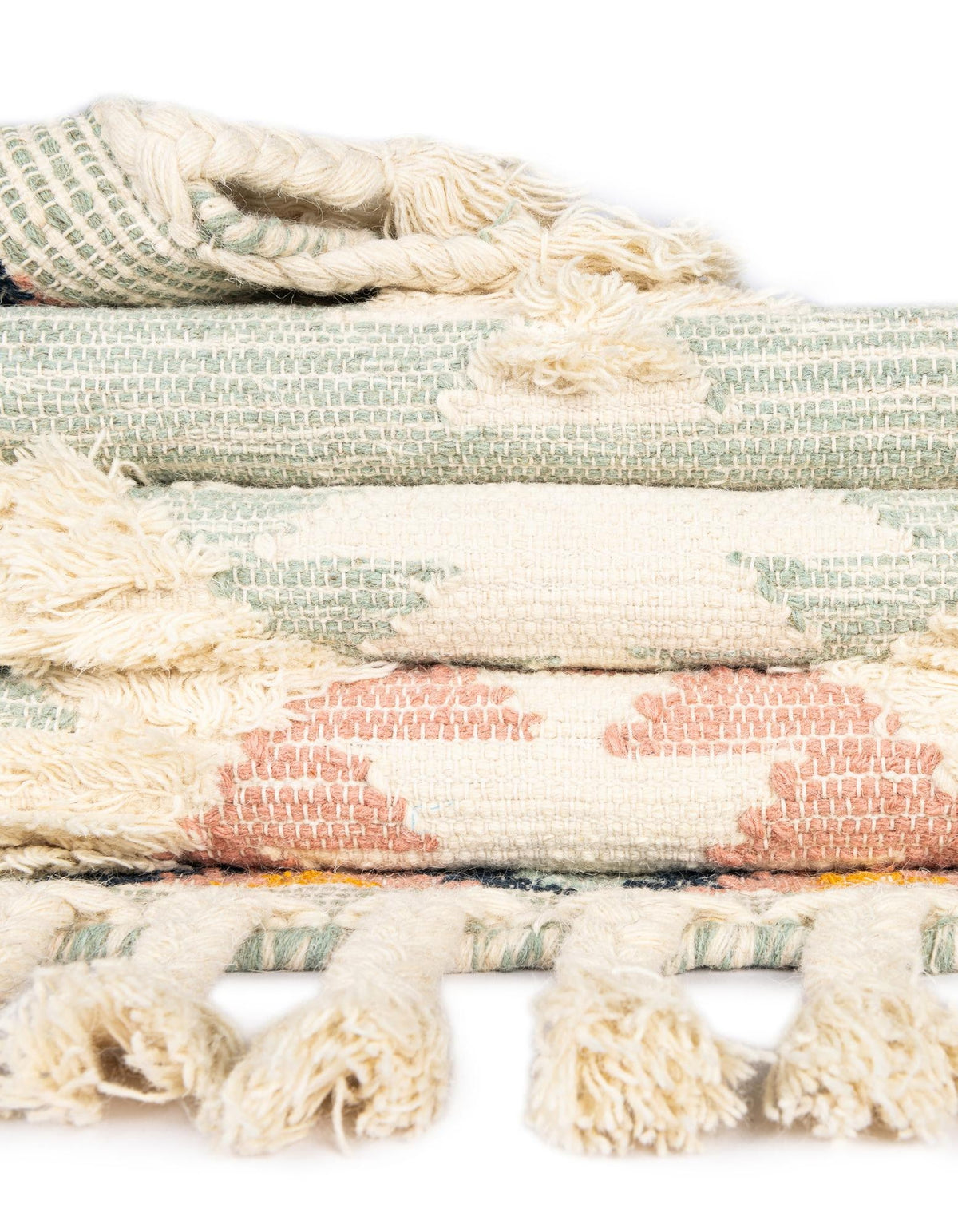Rechteck Handgeflochten Teppich Arizona in Helles Aqua von Hadorn™ - Lifestyle Image
