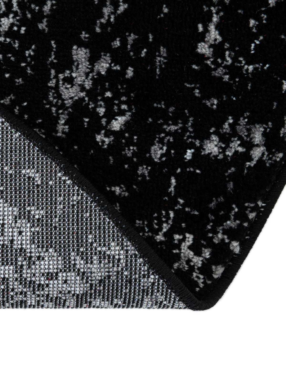 Rund Teppich Monaco in Schwarz von Hadorn™ - Lifestyle Image