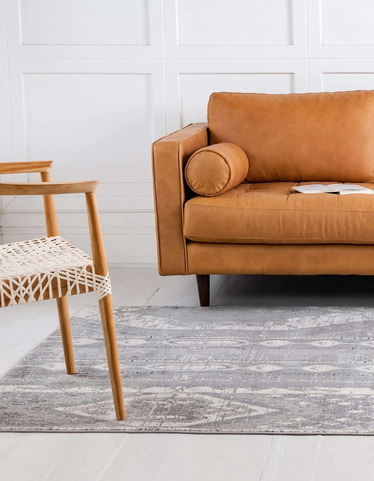 Quadratisch Teppich Oregon in Grau von Hadorn™ - Lifestyle Image