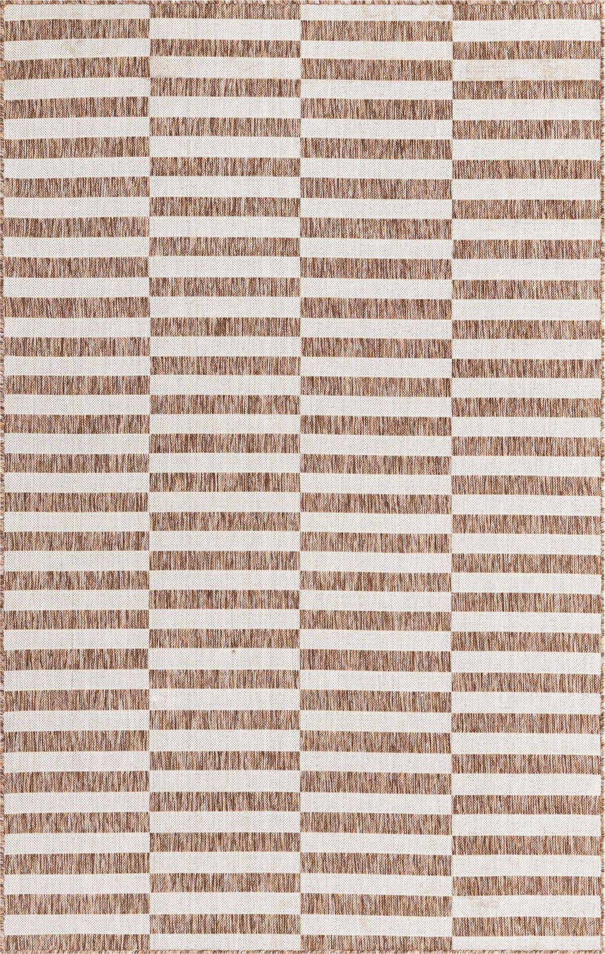 Rechteck Outdoor Teppich Tulum Outdoor Tile in Taupe von Hadorn™ - Lifestyle Image