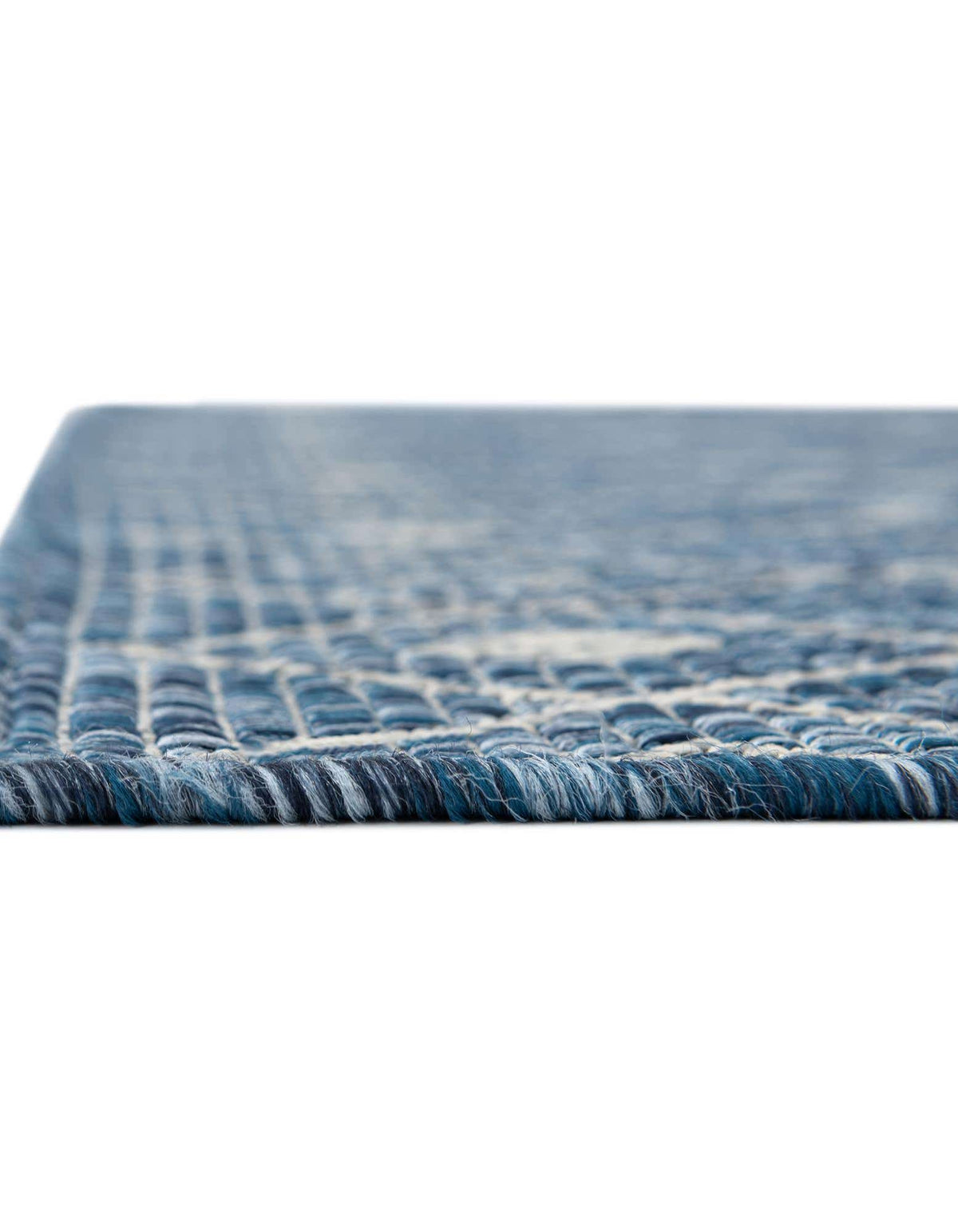 Quadratisch Outdoor Teppich Tulum Outdoor in Blau von Hadorn™ - Lifestyle Image