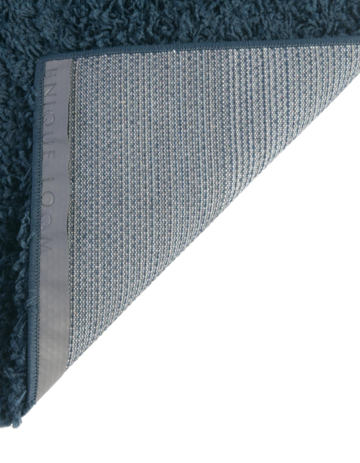 Quadratisch Hochflorteppich Solid Shag in Blau von Hadorn™ - Lifestyle Image