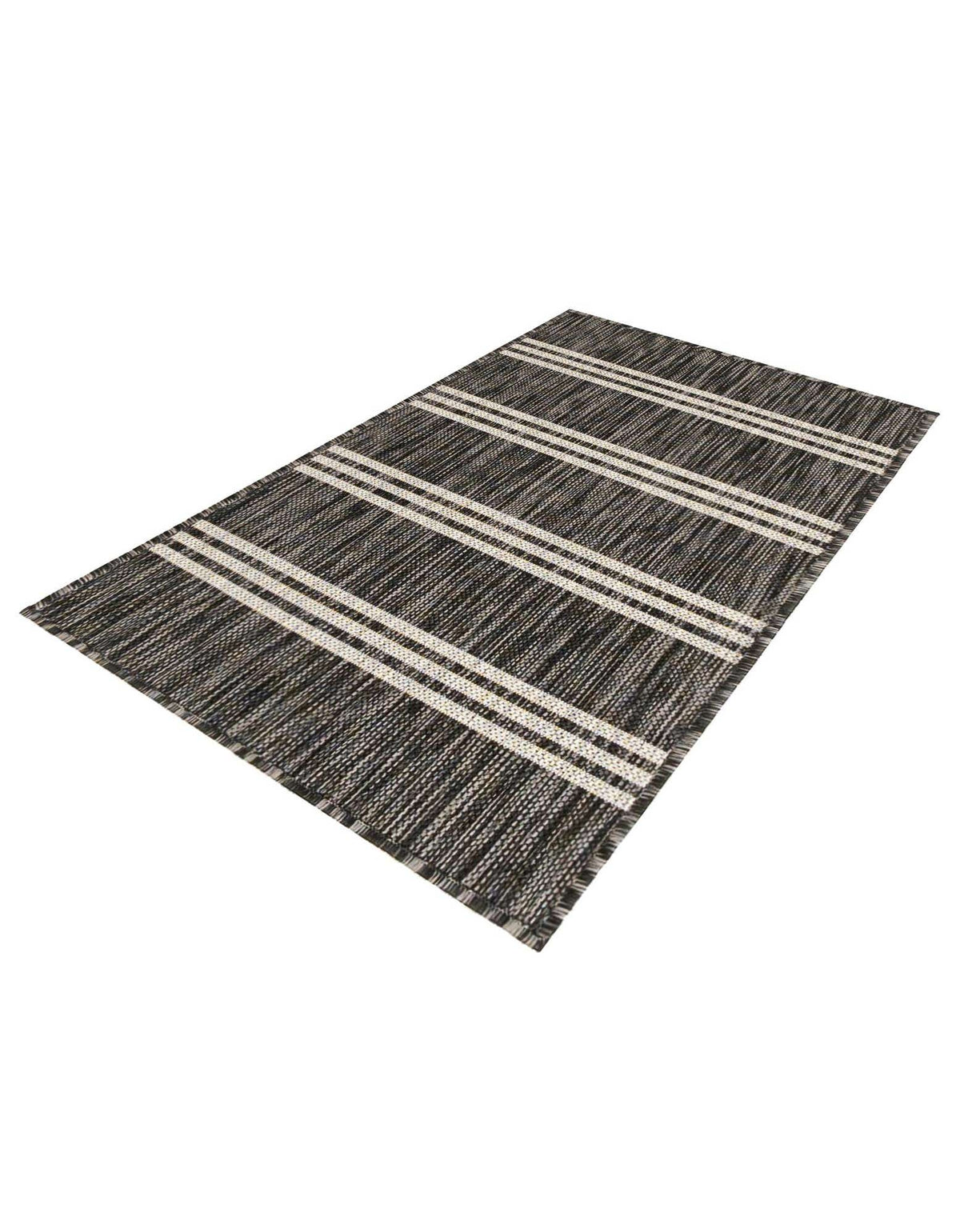 Rechteck Outdoor Teppich Tulum Outdoor in Holzkohle von Hadorn™ - Lifestyle Image