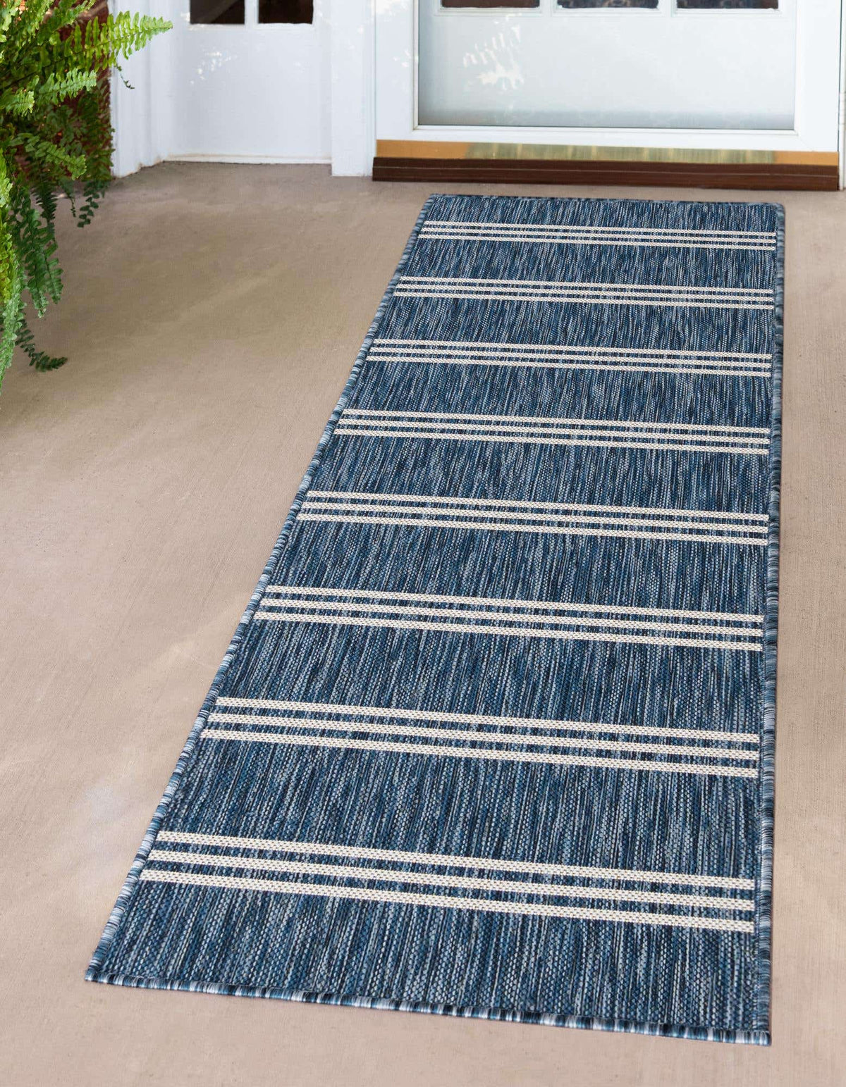 Läufer Outdoor Teppich Tulum Outdoor in Blau von Hadorn™ - Lifestyle Image