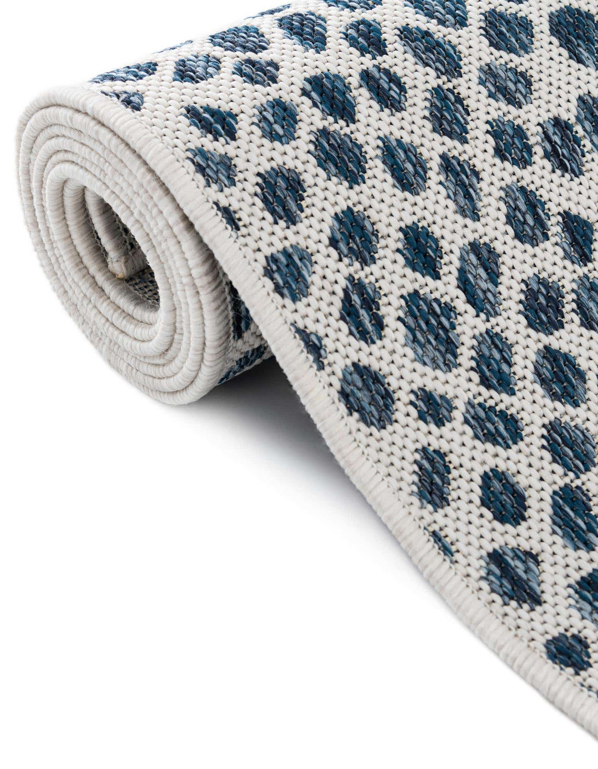 Rechteck Outdoor Teppich Tulum Outdoor in Blau von Hadorn™ - Lifestyle Image