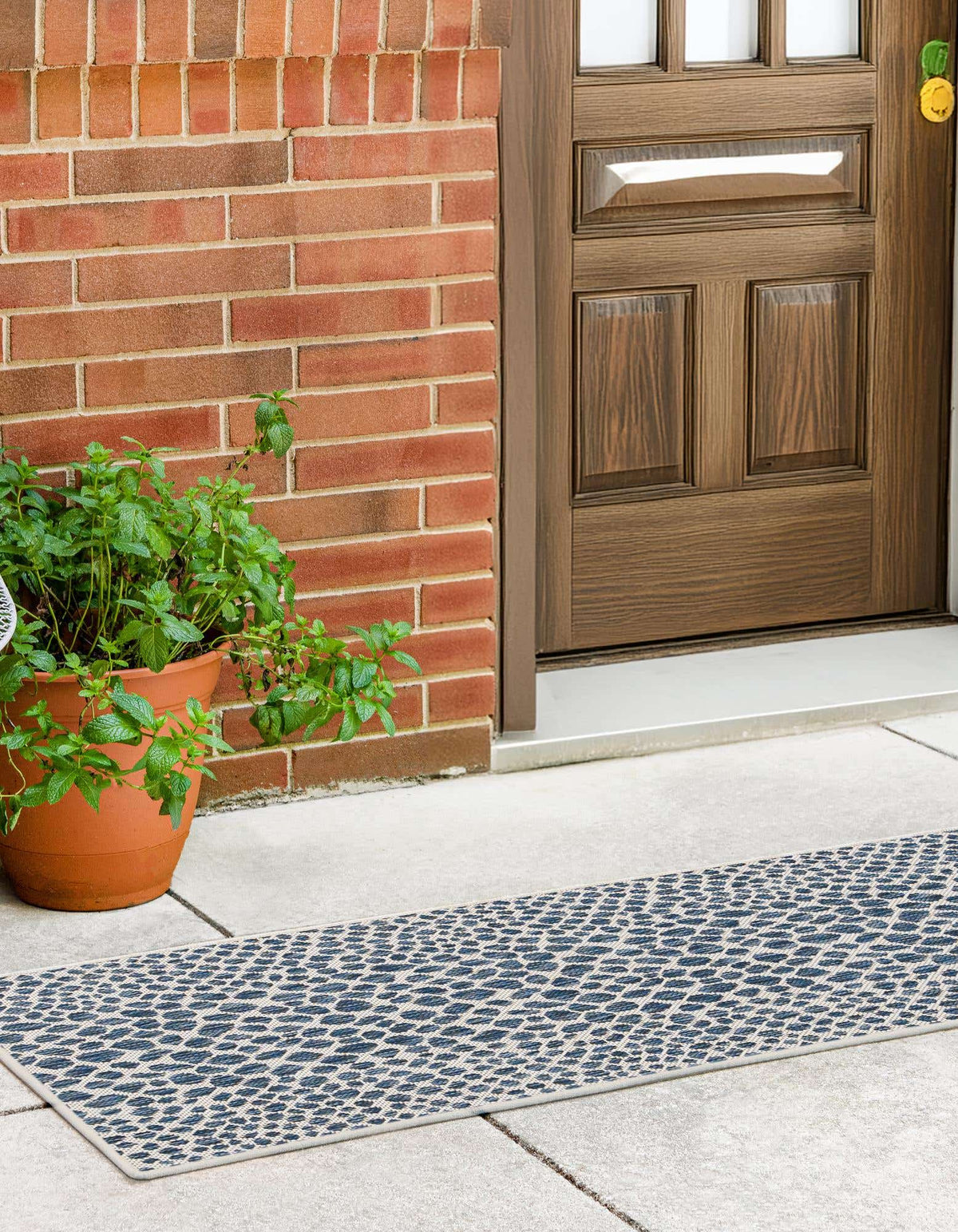 Läufer Outdoor Teppich Tulum Outdoor in Blau von Hadorn™ - Lifestyle Image