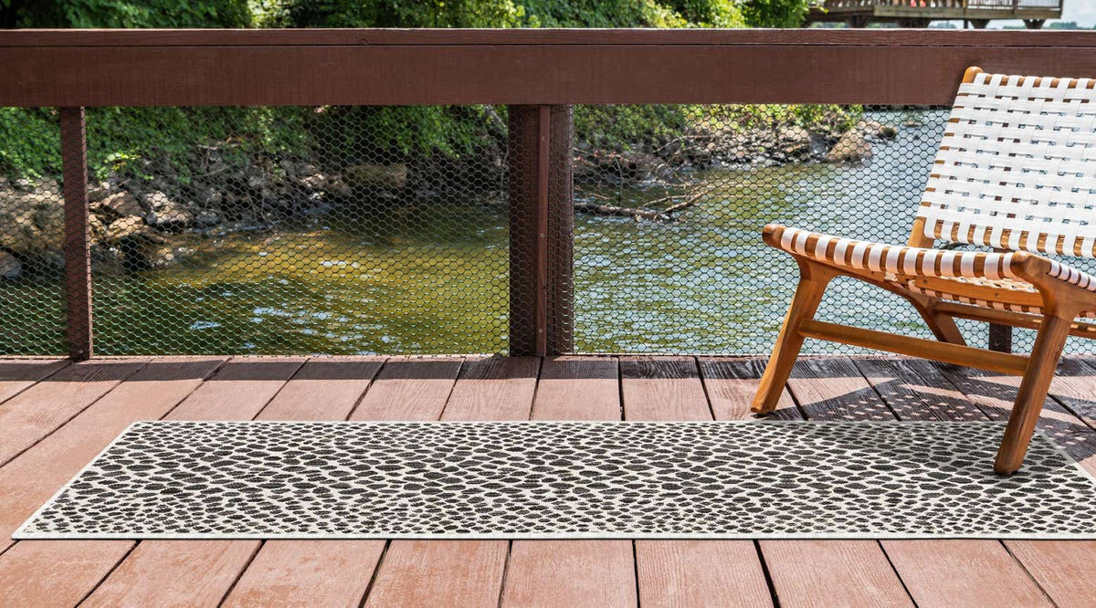 Läufer Outdoor Teppich Tulum Outdoor in Schwarz von Hadorn™ - Lifestyle Image