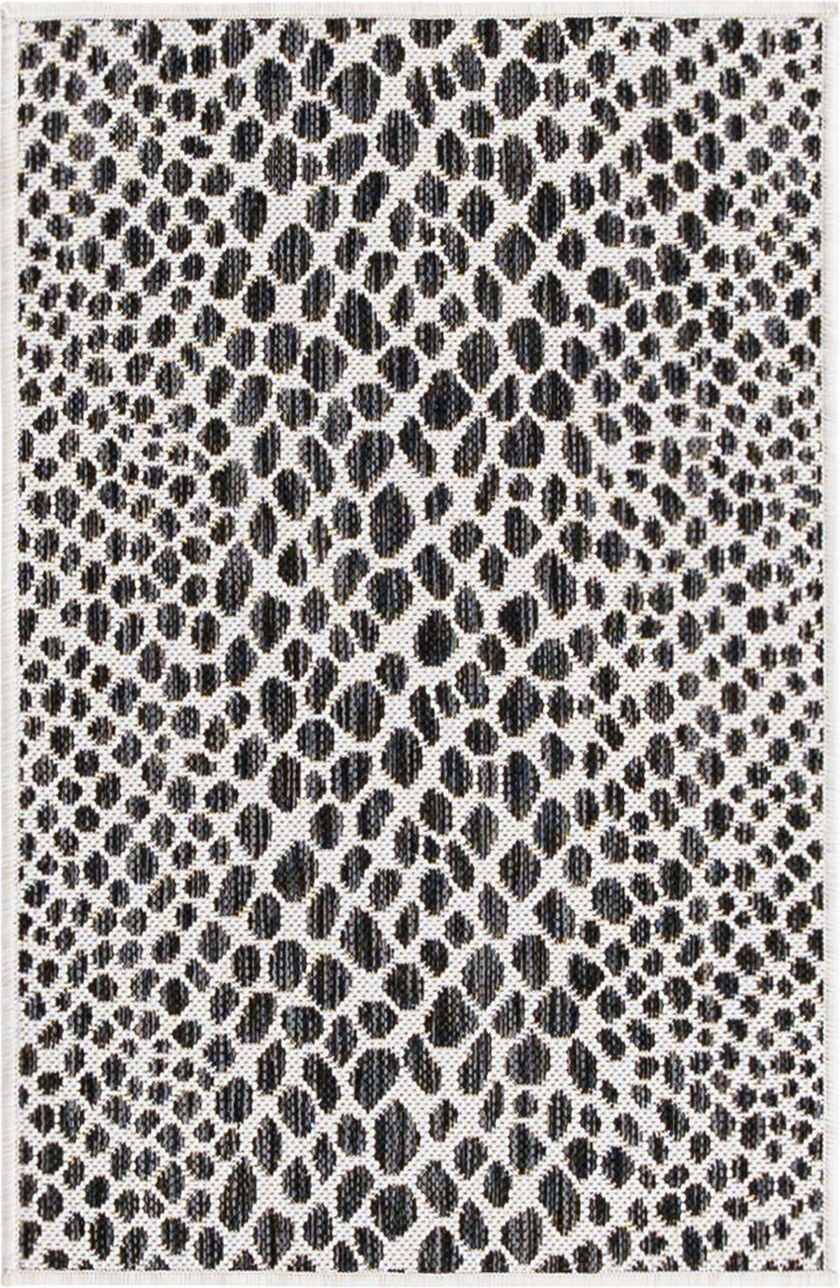 Rechteck Outdoor Teppich Tulum Outdoor in Schwarz von Hadorn™ - Lifestyle Image