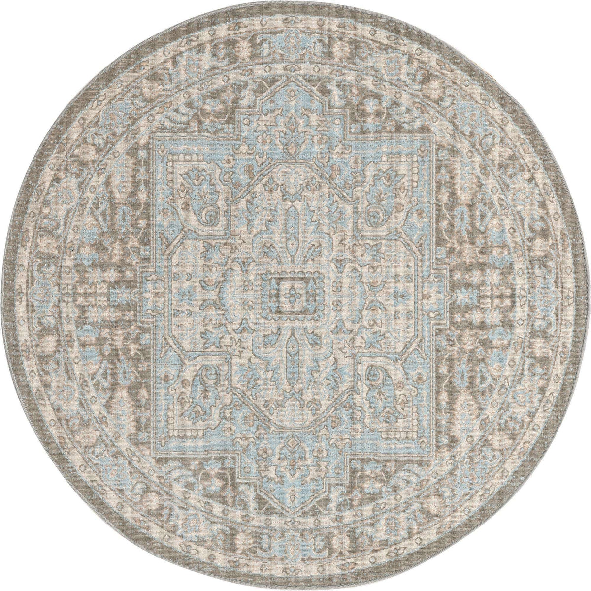 Rund Teppich Whitney in Grau von Hadorn™ - Lifestyle Image