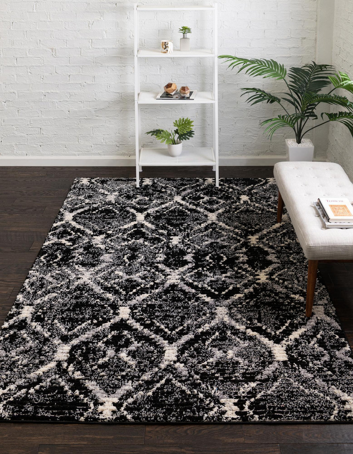 Rechteck Teppich Tucson in Schwarz von Hadorn™ - Lifestyle Image