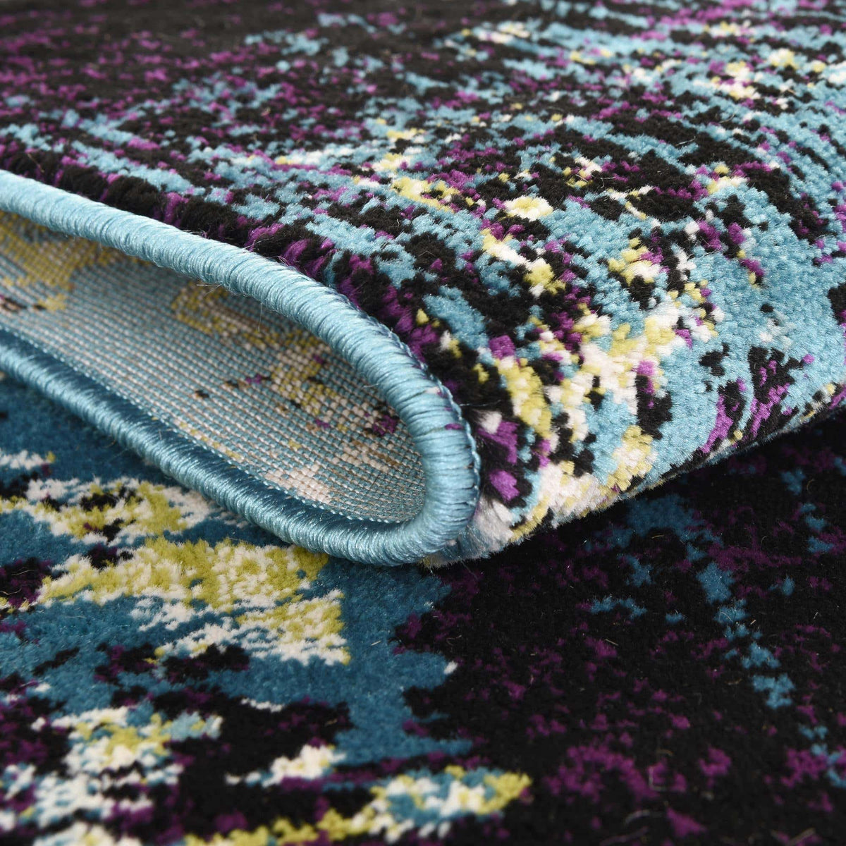 Rund Teppich Istanbul in Blau von Hadorn™ - Lifestyle Image