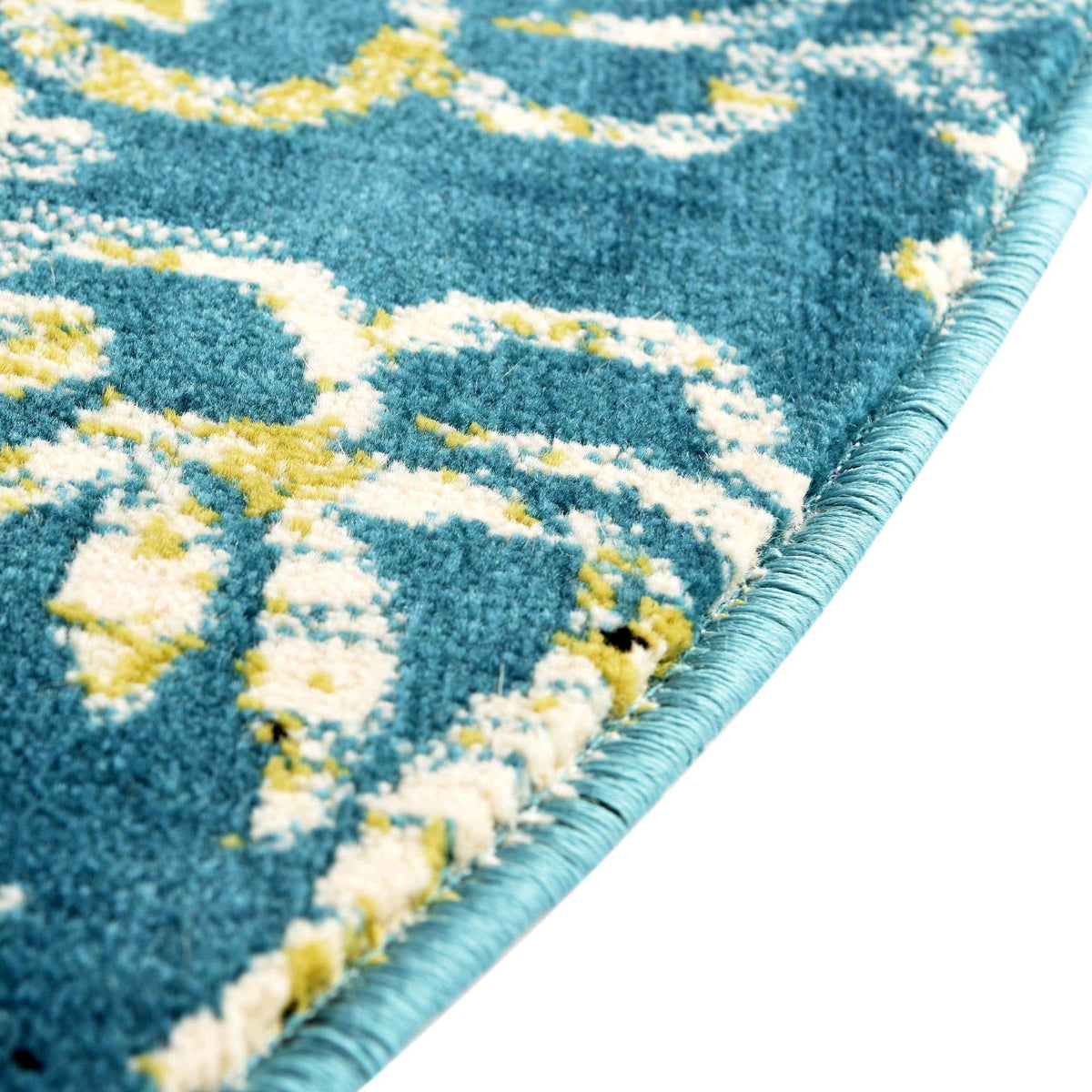 Rund Teppich Istanbul in Blau von Hadorn™ - Lifestyle Image