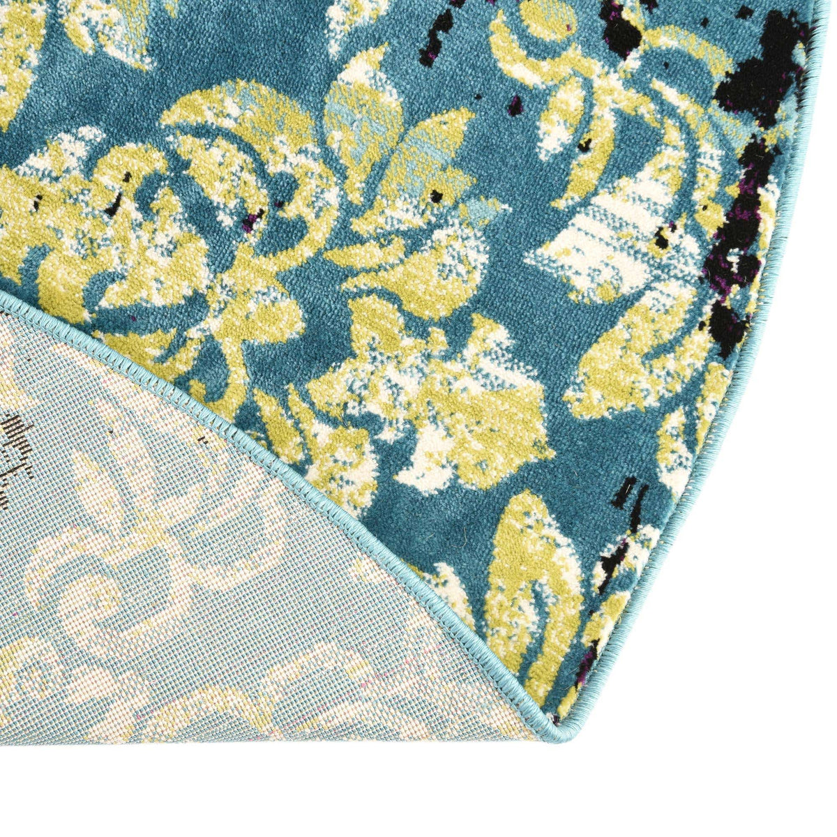 Rund Teppich Istanbul in Blau von Hadorn™ - Lifestyle Image