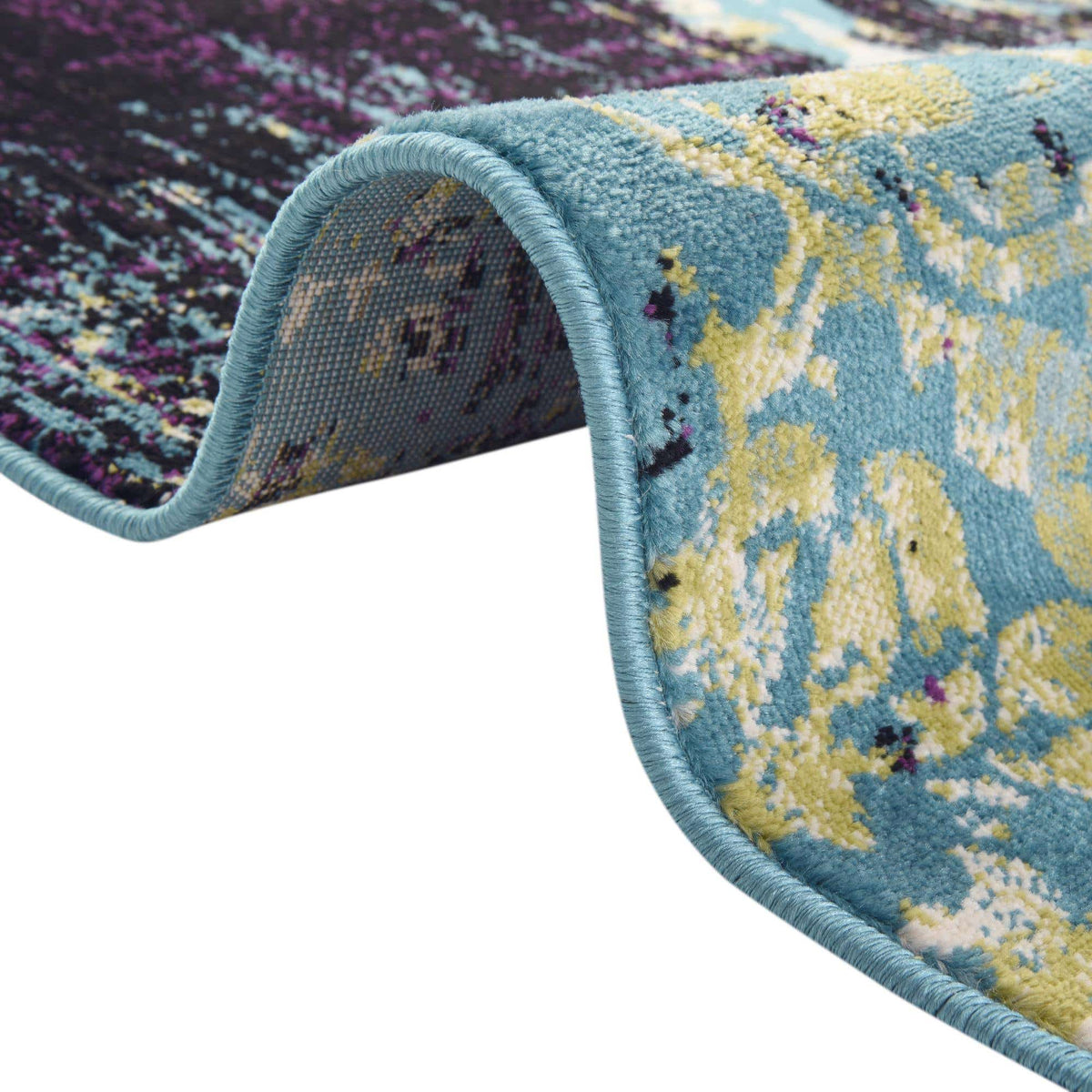 Rund Teppich Istanbul in Blau von Hadorn™ - Lifestyle Image