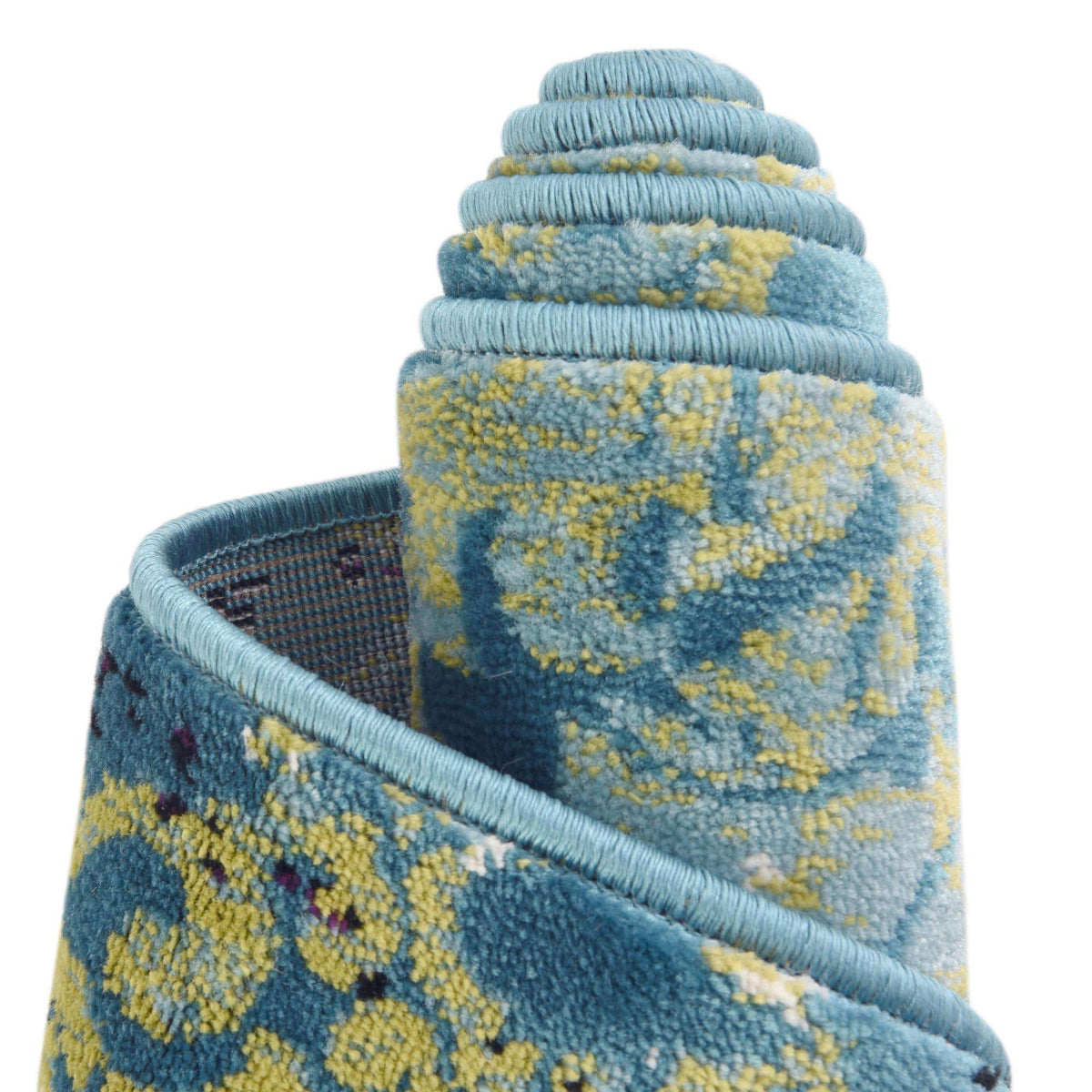 Rund Teppich Istanbul in Blau von Hadorn™ - Lifestyle Image
