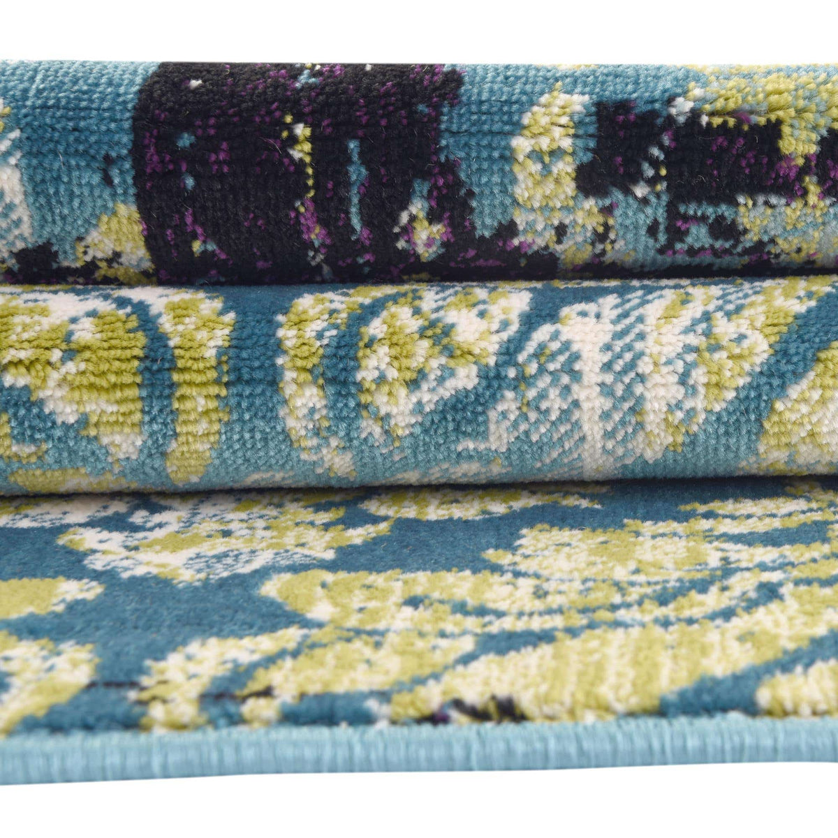 Rund Teppich Istanbul in Blau von Hadorn™ - Lifestyle Image
