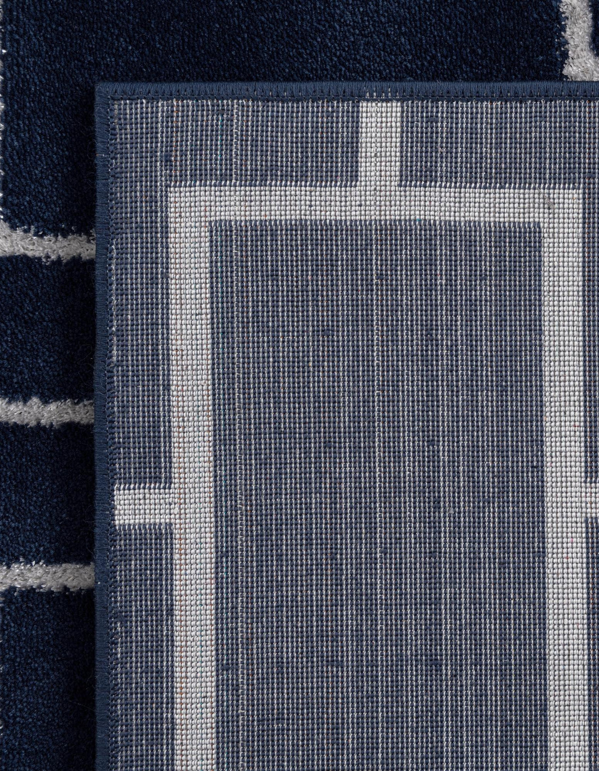 Quadratisch Teppich Marilyn Monroe™ Glam Trellis in Marineblaues Silber von Hadorn™ - Lifestyle Image