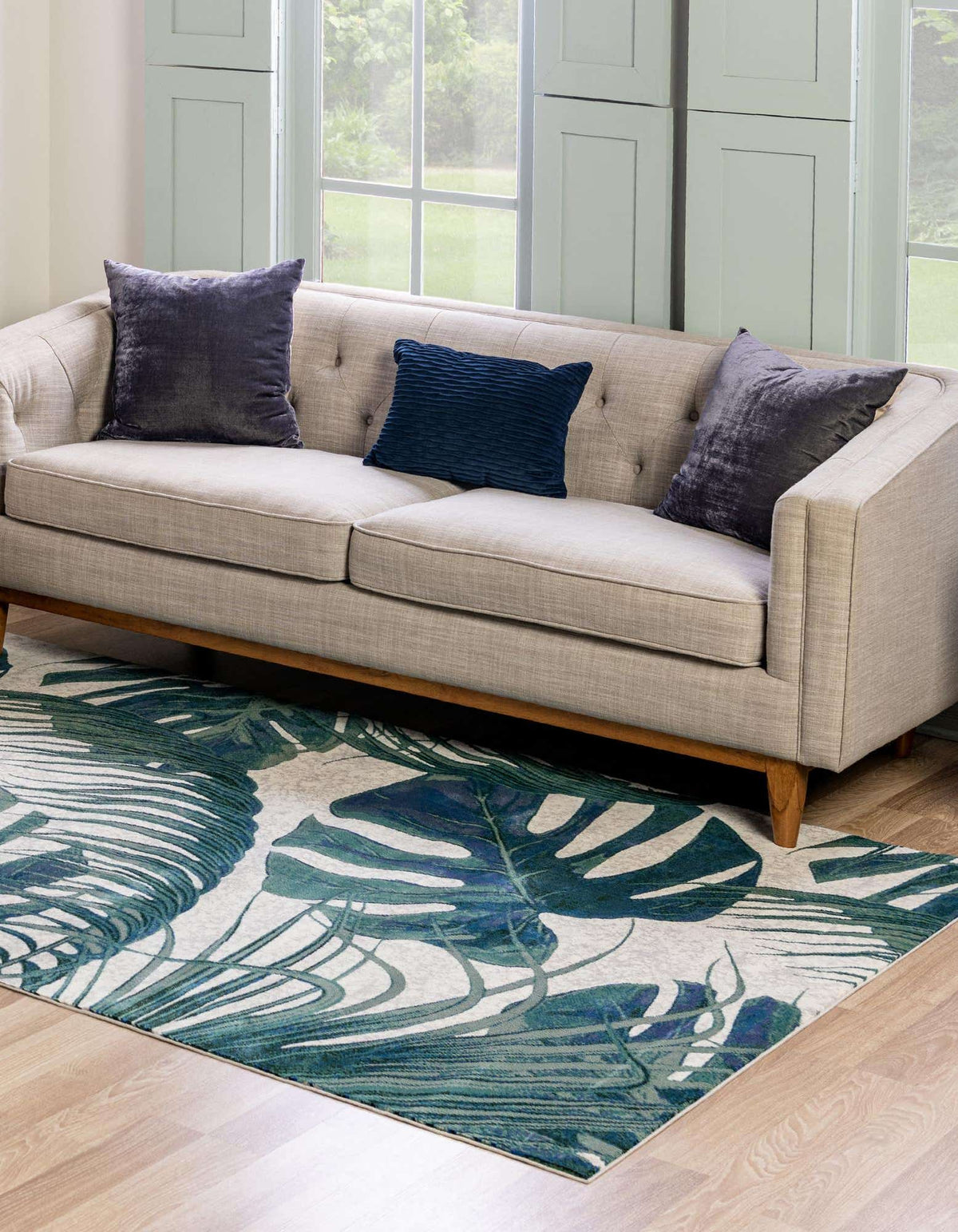 Rechteck Teppich Blossom in Elfenbein von Hadorn™ - Lifestyle Image