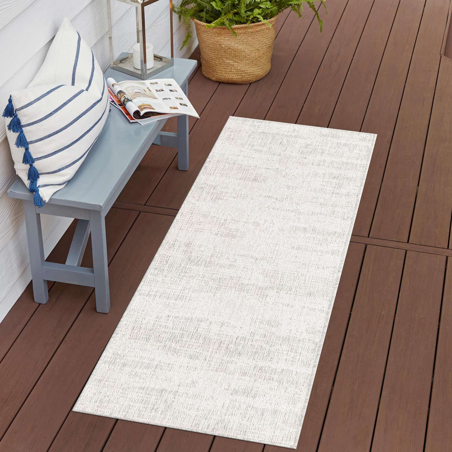 Läufer Outdoor Teppich Tulum Outdoor in Grau von Hadorn™ - Lifestyle Image