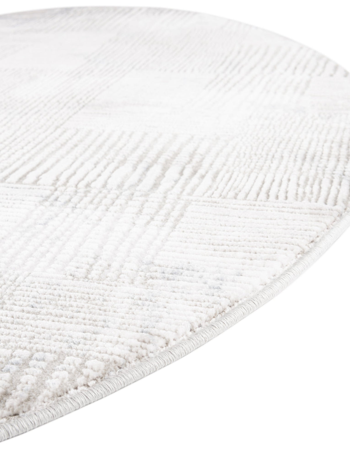 Rund Teppich Davos Flawless in Blau von Hadorn™ - Lifestyle Image