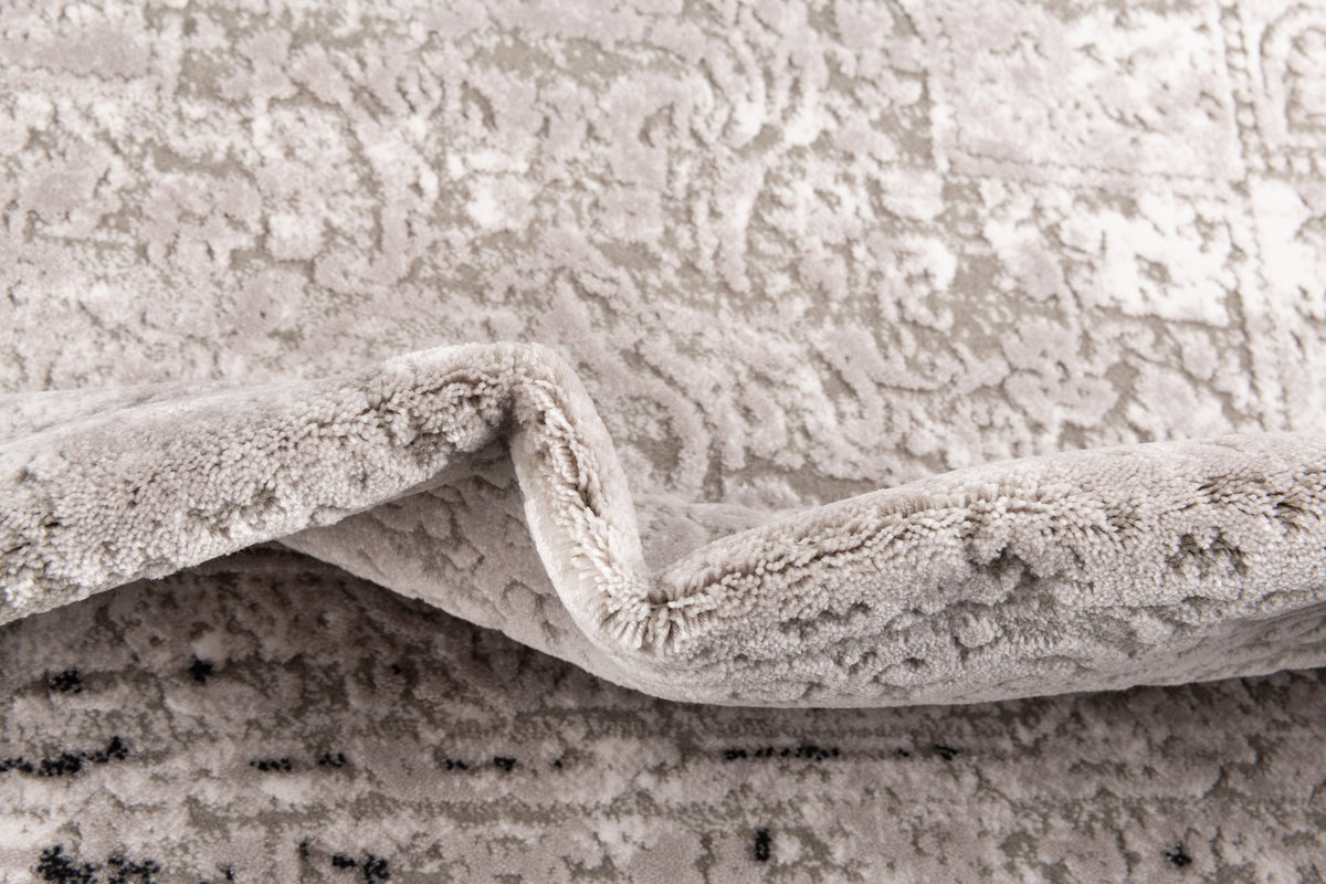 Quadratisch Teppich Davos Elegance in Grau von Hadorn™ - Lifestyle Image