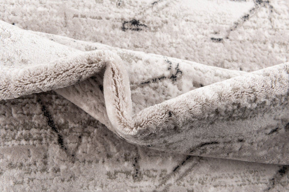 Rund Teppich Davos Spice in Grau von Hadorn™ - Lifestyle Image