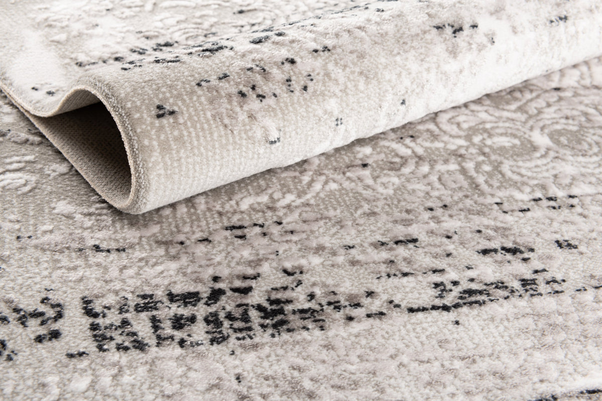 Quadratisch Teppich Davos Charme in Grau von Hadorn™ - Lifestyle Image