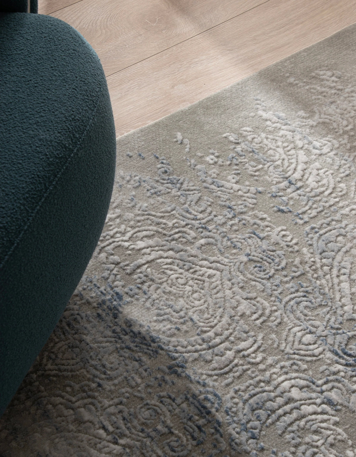 Läufer Teppich Davos Charme in Blau von Hadorn™ - Lifestyle Image