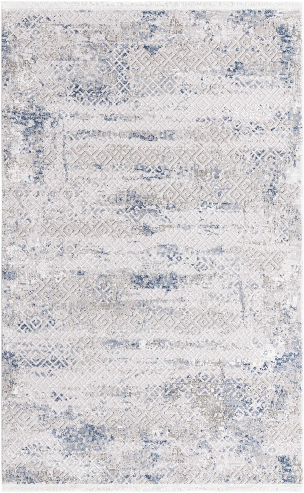 Rechteck Teppich Davos Fusion in Blau von Hadorn™ - Lifestyle Image