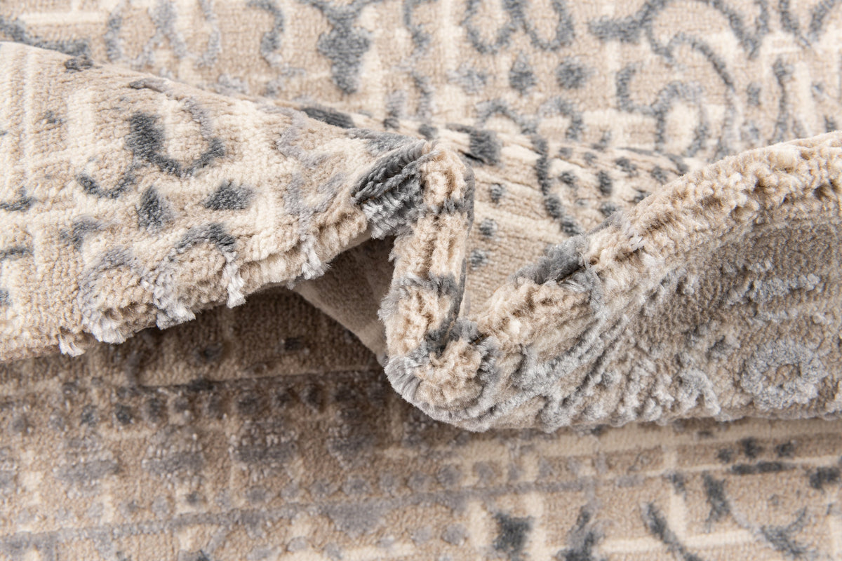 Rund Teppich Bern Shimmer in Creme von Hadorn™ - Lifestyle Image