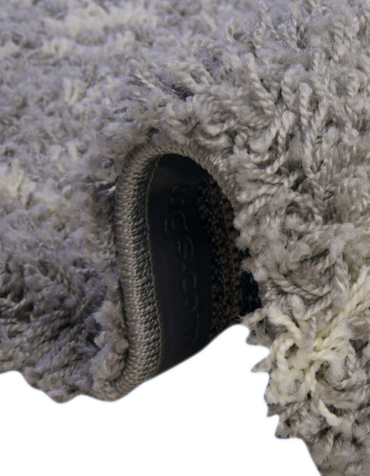 Quadratisch Hochflorteppich Moroccan Trellis Shag in Grau von Hadorn™ - Lifestyle Image